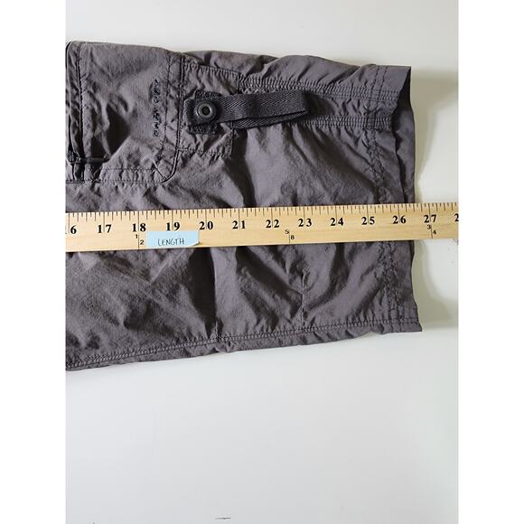 COLUMBIA Gray Women's Cargo Active Hiking Casual Clam Digger Shorts SZ 10 - Picture 7 of 8